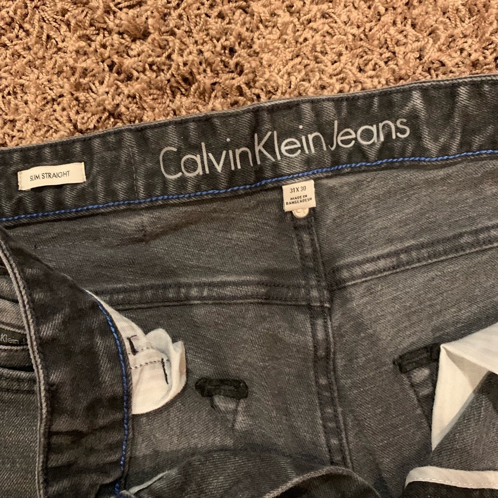 Calvin Klein slim straight denim jeans